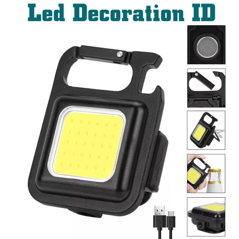 PROMO SENTER LED COB MINI SUPER TERANG HEADLAMP / LAMPU EMERGENCY / LAMPU DARURAT BUAT CUKUR RAMBUT