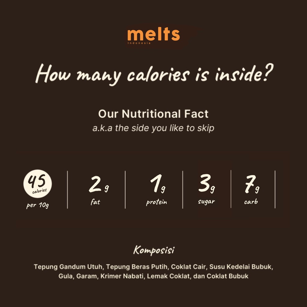 MELTS Dark Chocolate Cookies 40g