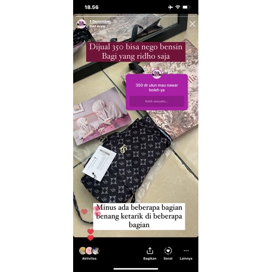 bergo lasabelle pernah dipakai