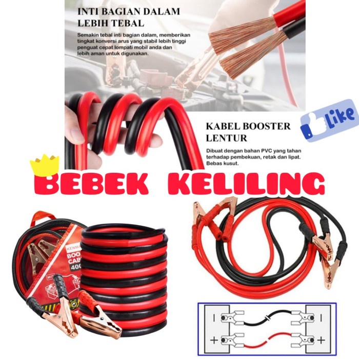 Kabel jumper aki / kabel jumper 200 amper / kabel booster