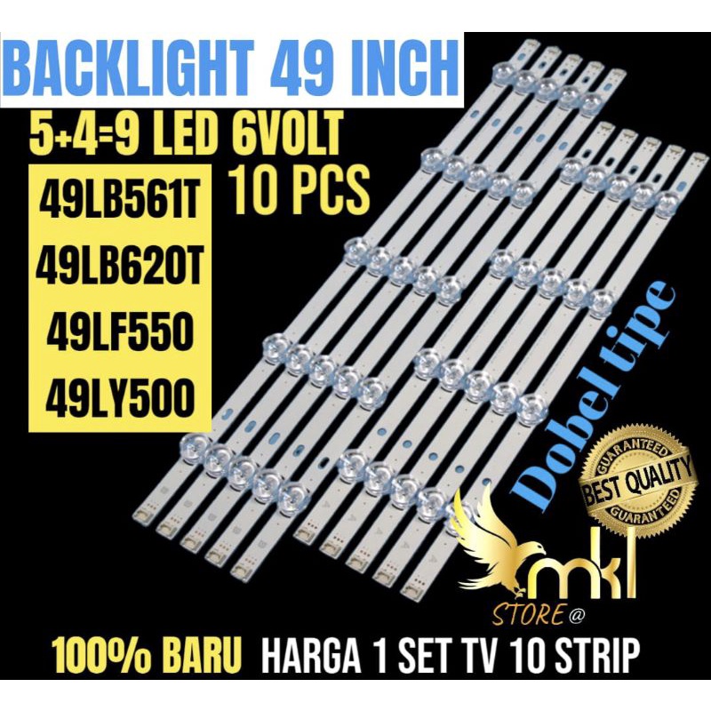 BACKLIGHT TV LED 49 INCH LG 49LB561T-49LB620T-49LF500-49LY550 BACKLIGHT TV 49INCH