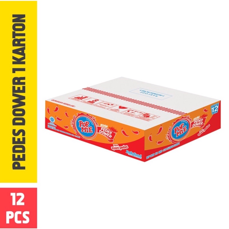 

Pop Mie Kuah Pedes Dower 1 Dus-12pcs 1pc 900gr