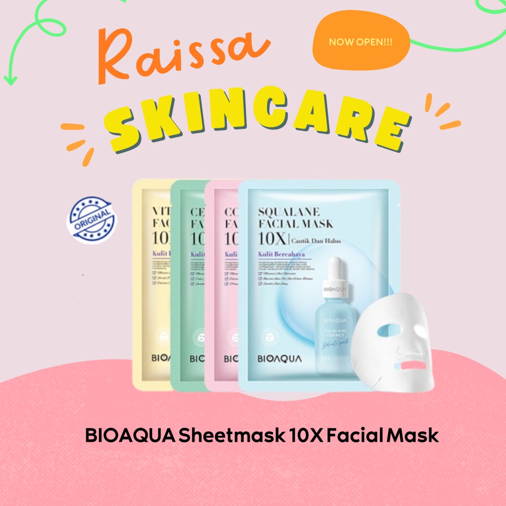 Jual BIOAQUA Sheet mask 10X Effect Whitening/Anti Aging/Repair face