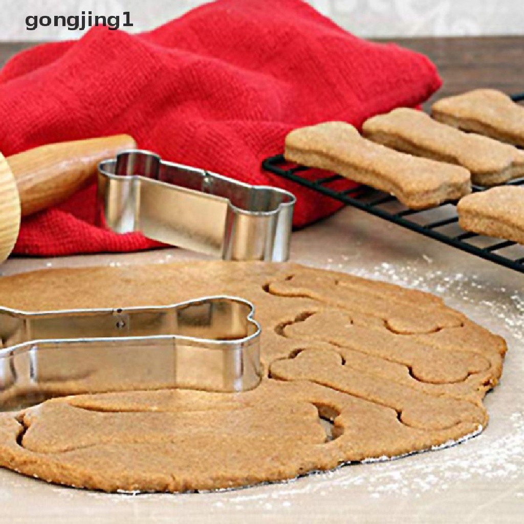 Ggg 1Pcs Cetakan Cookie Cutter Tulang Anjing 3D Sugar Craft Pastry Biskuit Cetakan Kue ID