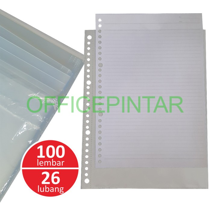 

[OFFICE] SHEET PROTECTOR / PP POCKET B5 26 LUBANG