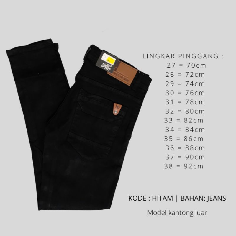 CELANA JEANS PANJANG PRIA PENSIL ORIGINAL BY NAVEL DENIM