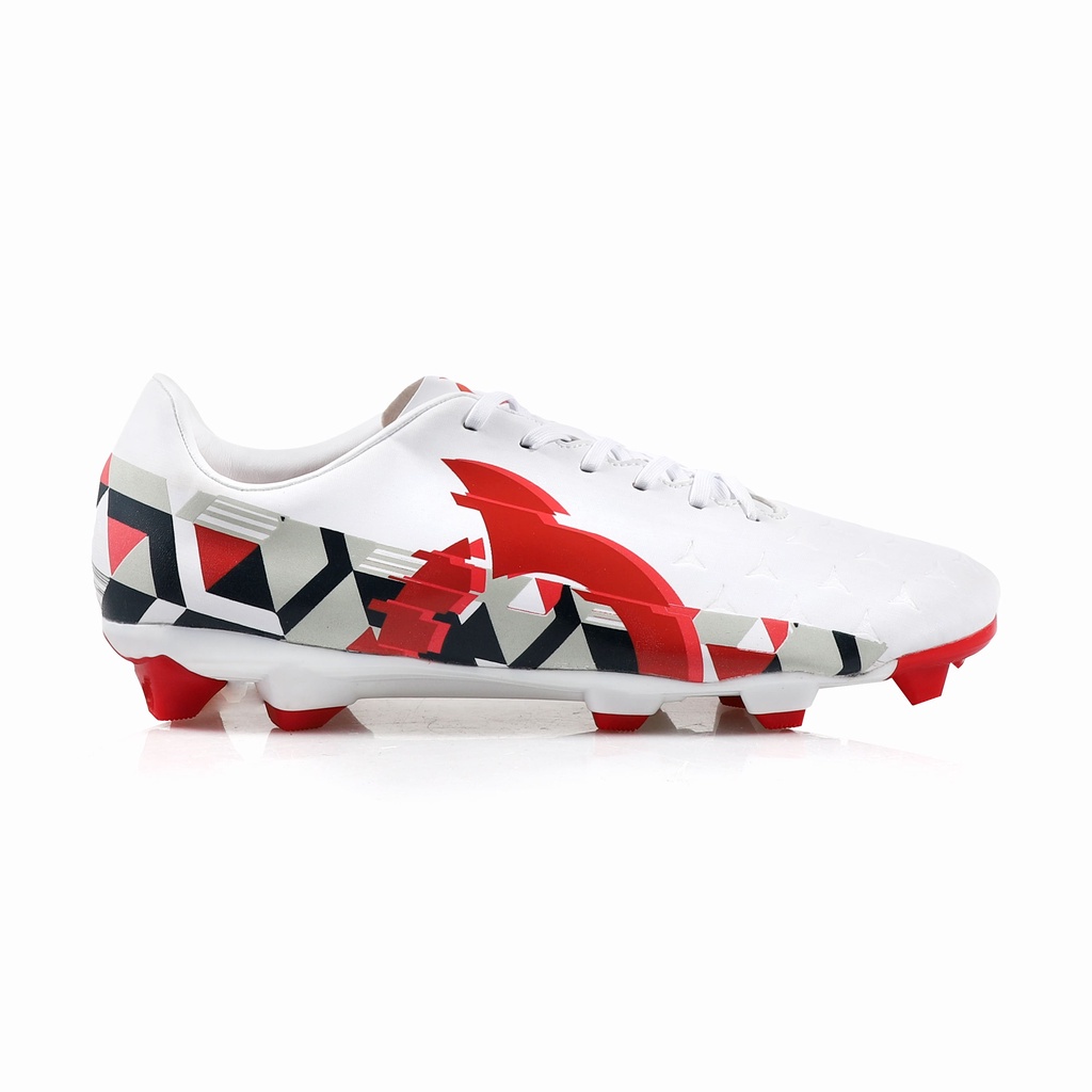 SEPATU BOLA ORTUSEIGH Catalyst Houndstooth fg white black red (100% ORIGINAL)