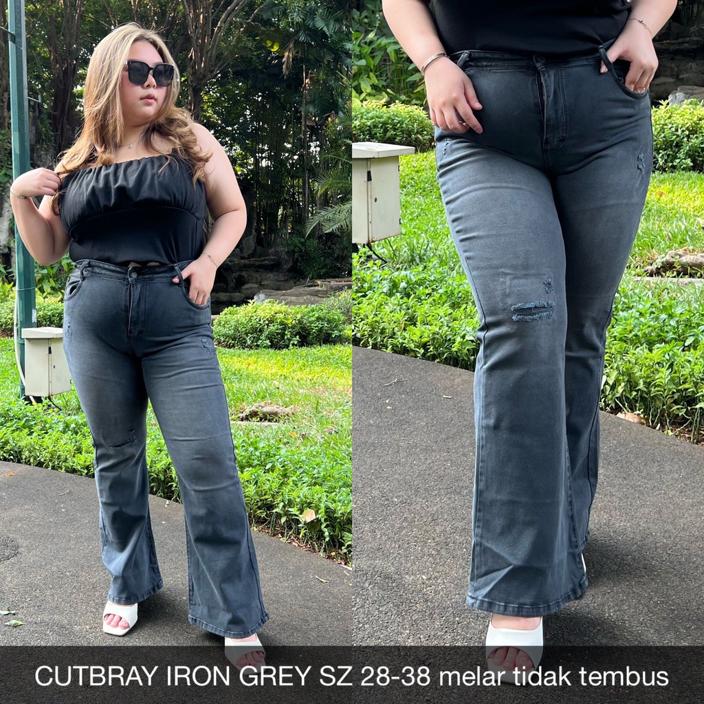 CELANA JEANS WANITA CUTBRAY IRON GREY-SYSCLOTHIER