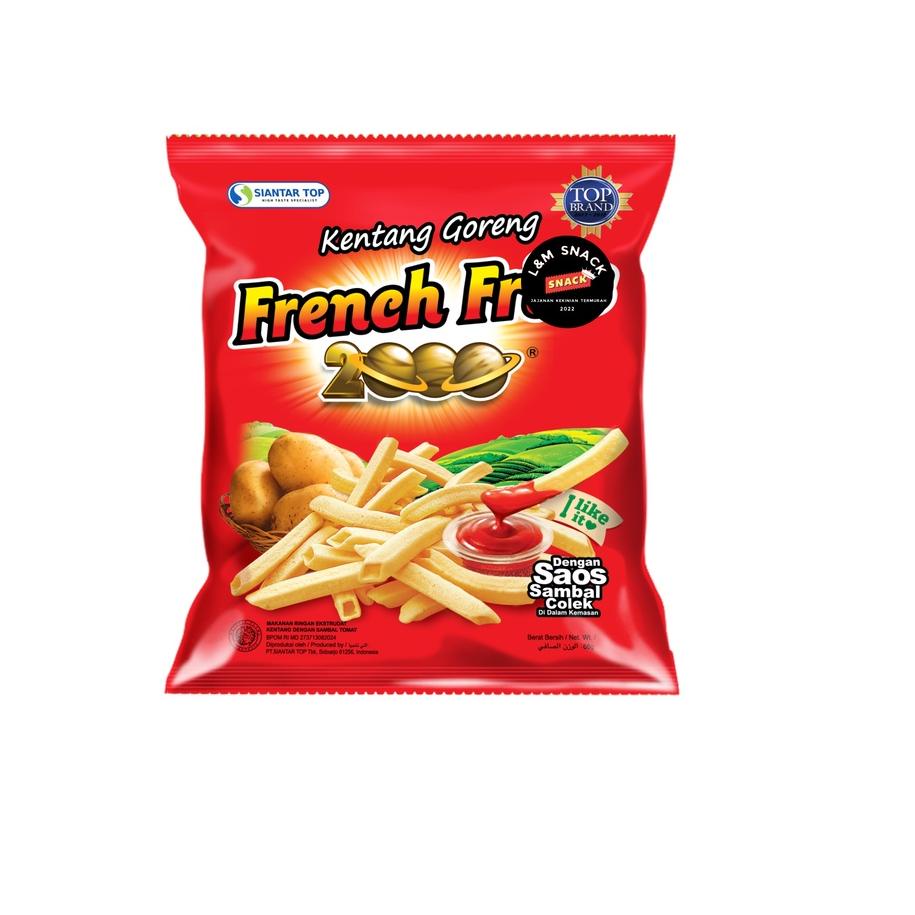 

5.5 STOK READY French Fries 2000 Besar Stik Kentang 1 Pack Isi 10 pcs @17gr