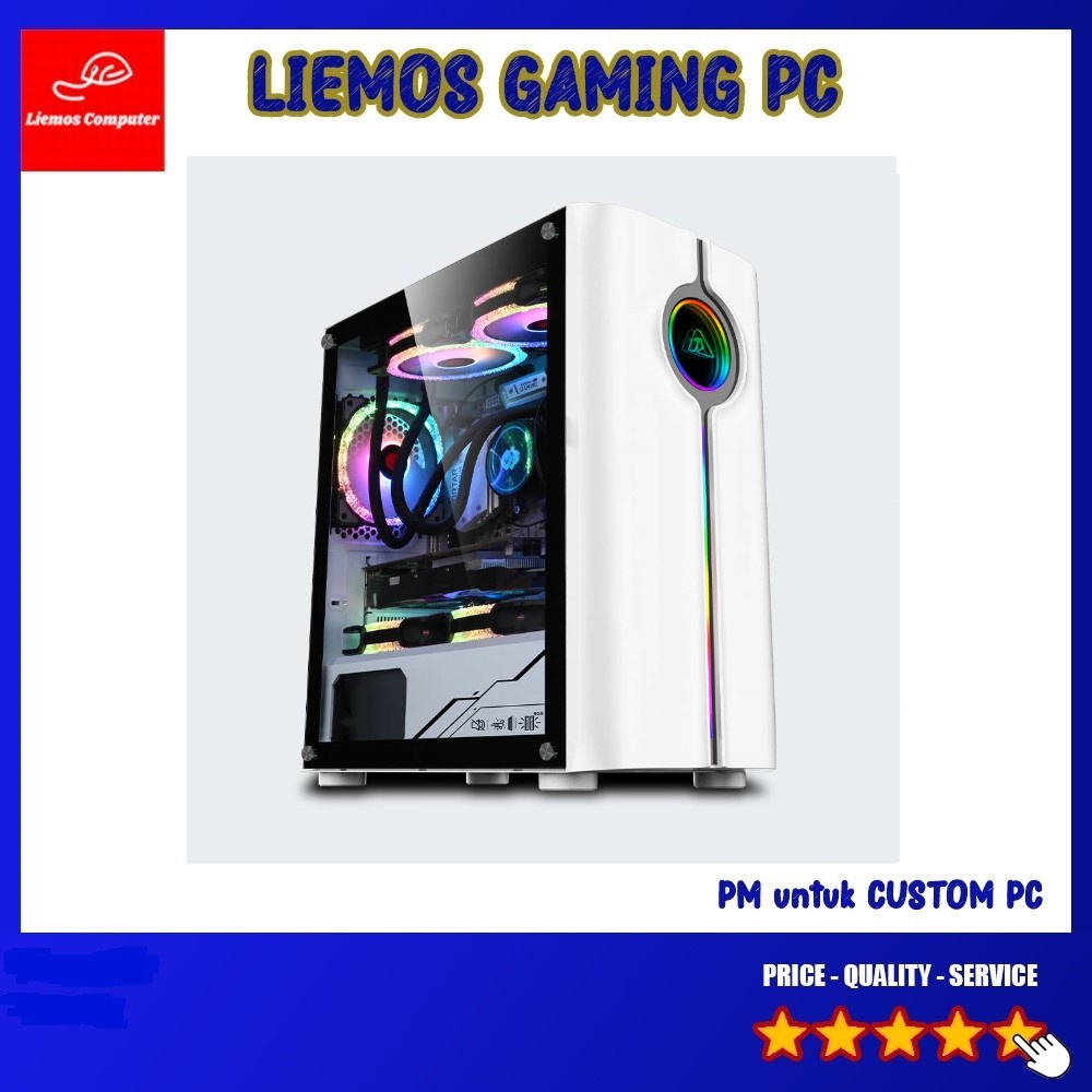 PC Komputer Gaming Editing Intel I3 10105F / I5 10400F / I7 10700F RX 6600 XT 8GB DDR6