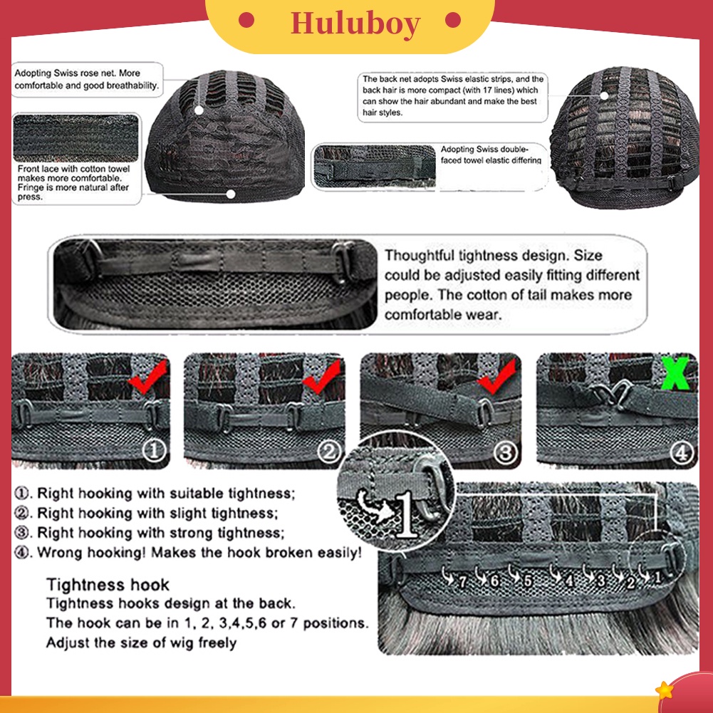 Wig Rambut Extension Model Panjang Gelombang Keriting Warna Emas Untuk Wanita