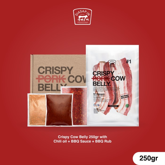 

⭐BISA COD⭐ CRISPY COW BELLY Daging Sapi Frozen Food Makanan Instan Steak Beef - 250gr