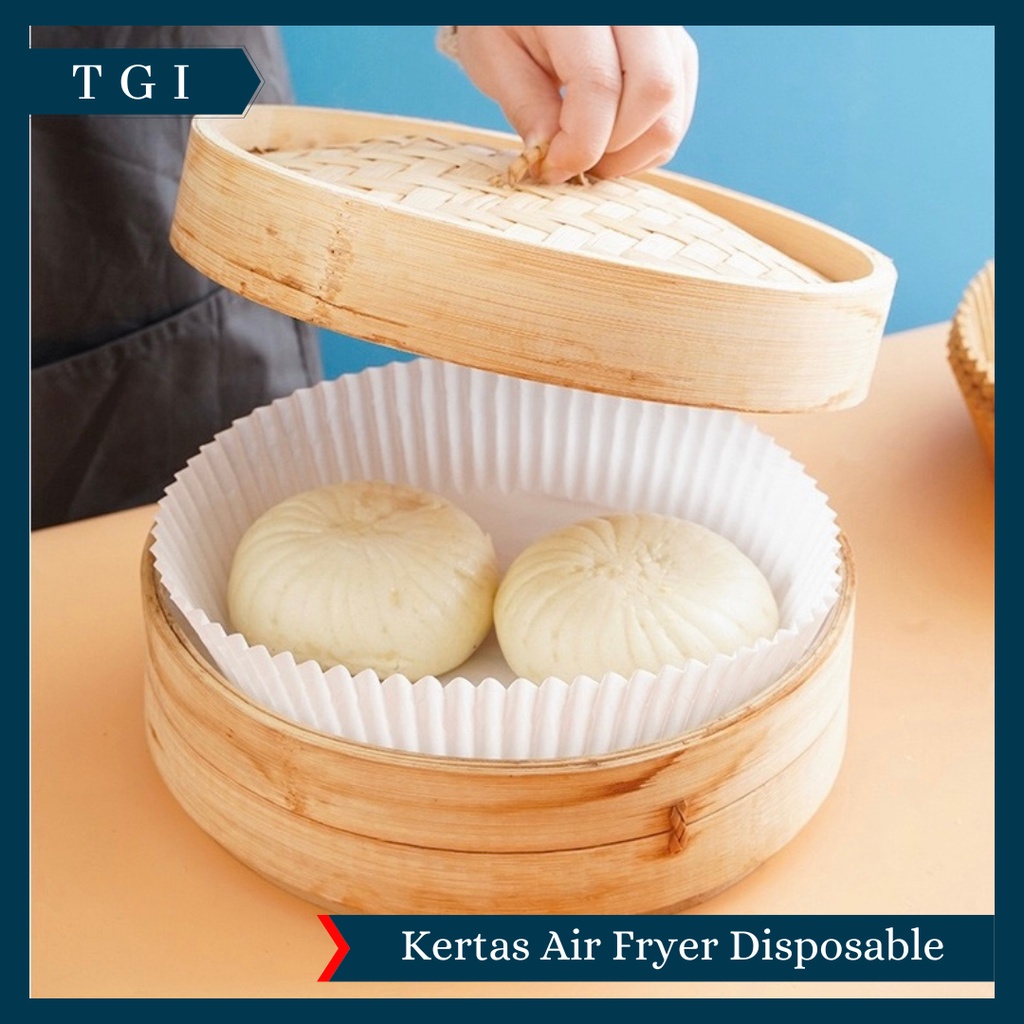 TGI – [25/50 LEMBAR] SHEETS AIR FRYER / ALAS KERTAS AIR FRYER / BAKING PAPER AIR FRYER ANTI LENGKET