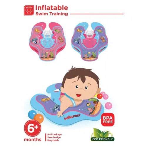 Babiesfirst Inflatable Swim Training / Pelampung Bayi / babies first ndi Berenang bayi anak / pelampung rompi 531200ban Ma