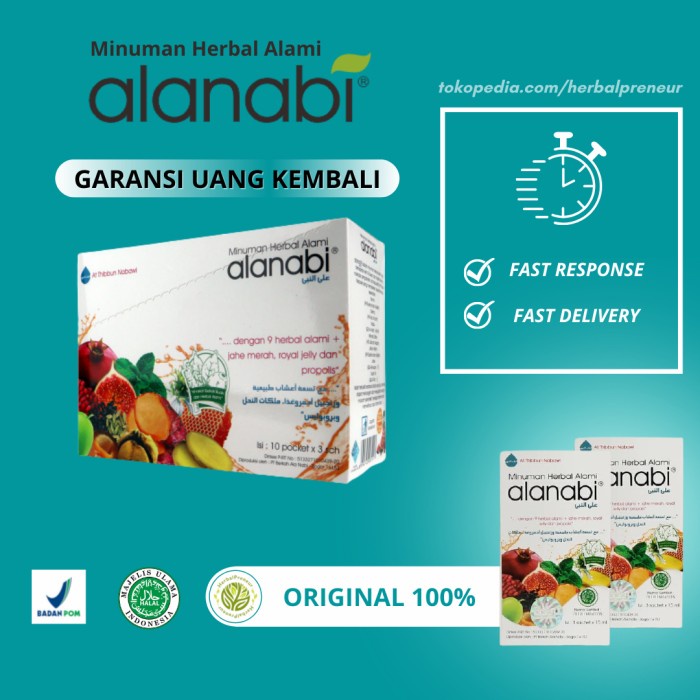 

Alanabi Minuman Herbal Alami Ala Nabi alanabi Original Minuman Sehat