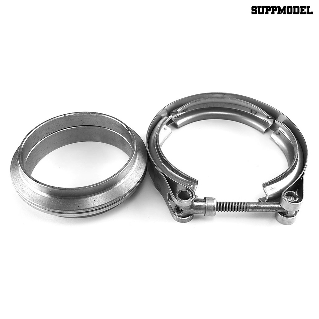 [Auto] 2.5 inch V Band Flange Clamp Modifikasi Bagian Anti Karat Turbo Exhaust Flange Clamp Untuk Mobil