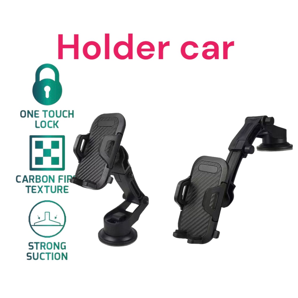 car Holder RT-CH12 Suction Cup Automatic Lock 360° Holder Mobil Universal Original