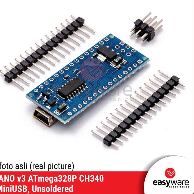 Jual Model Baru Arduino Nano V3 Ch340 Atmega328p Miniusb Without Solder Kwg Shopee Indonesia 6056