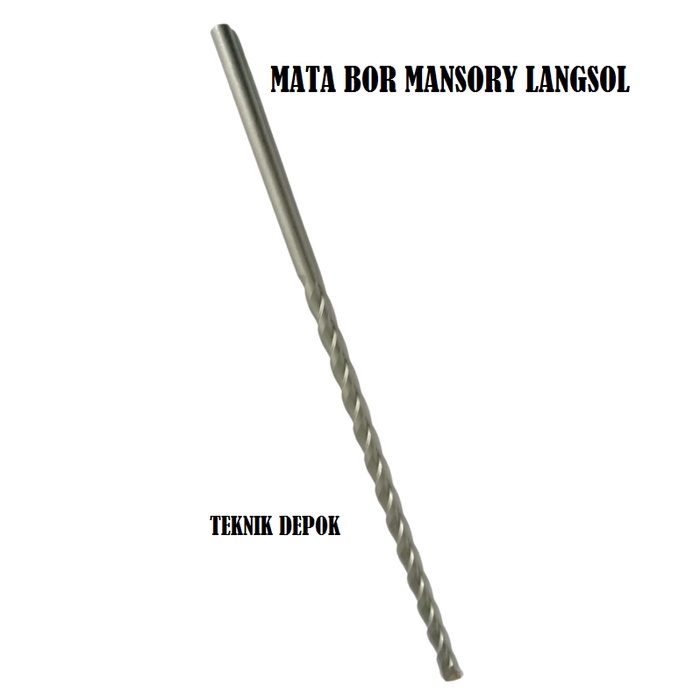 Mata Bor Beton Polos 12 x 300 mm Langsol Mansory Pembuat Lubang Mansory Drill Bit 12 x 30 cm Langsol