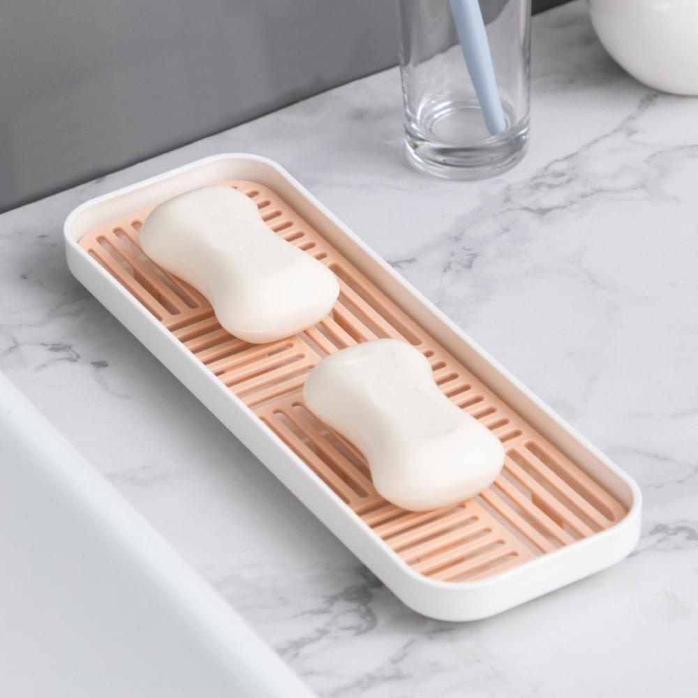 Solighter Removable Wastafel Sabun Organzier Kapasitas Besar Permen Sayuran Tray Lemari Dapur Piring Dapur Penyimpanan Kamar Mandi Nampan Penyimpanan