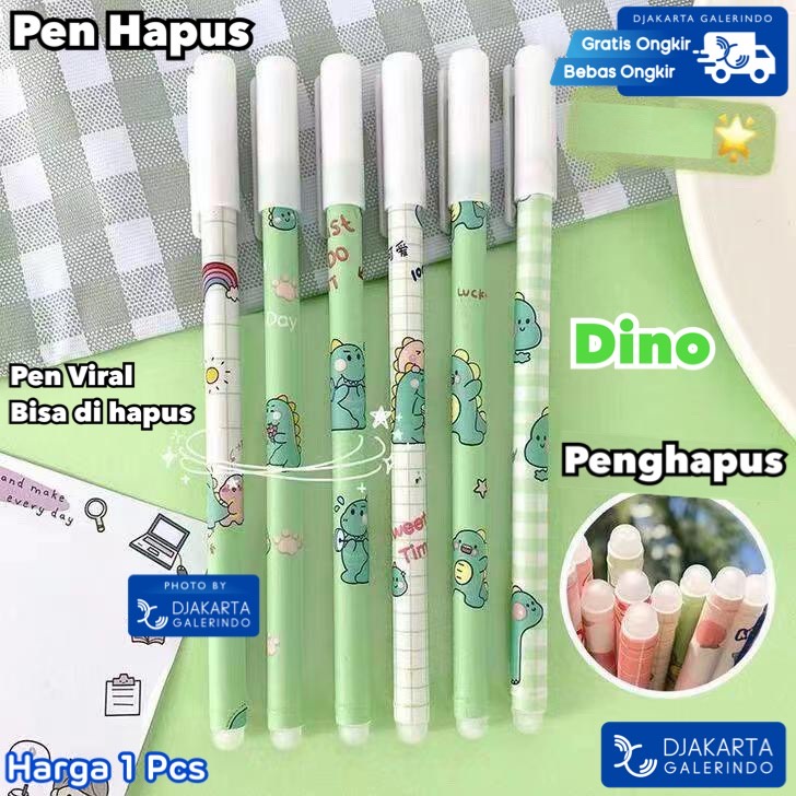 Pulpen Viral Pen bisa di hapus Gambar Karakter SpinninG Pen LED