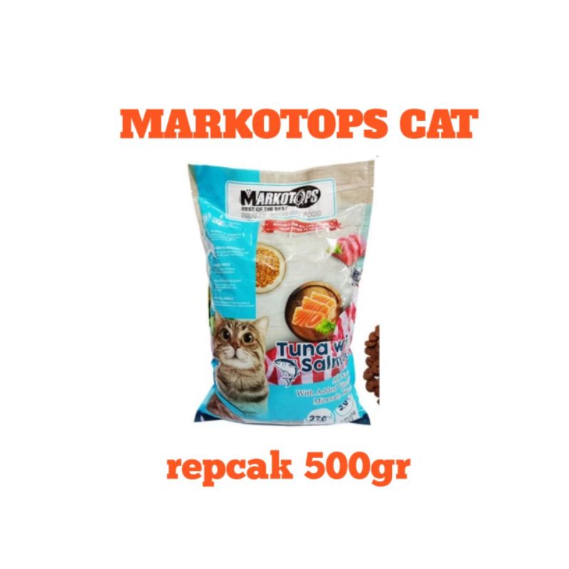 markotops cat adult 500gr repack chiken salmon