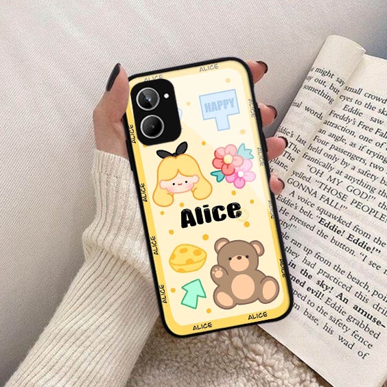 (GC 80) Softcase Kaca Realme 10 4G - Kesing Kaca Realme 10 4G - Case Cantik Realme 10 4G - Case Real
