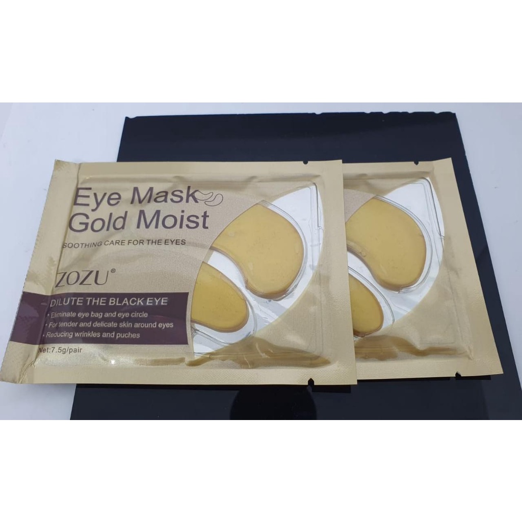 ZOZU Gold EYE MASK GOLD MASKER MATA