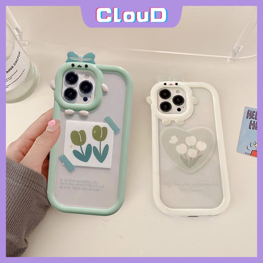 Soft Case Tpu Motif Hati / Bunga / Monster 3D Untuk iPhone 11 Pro Max 6 7 8 6s 14 Plus X XR XS Max SE 2020