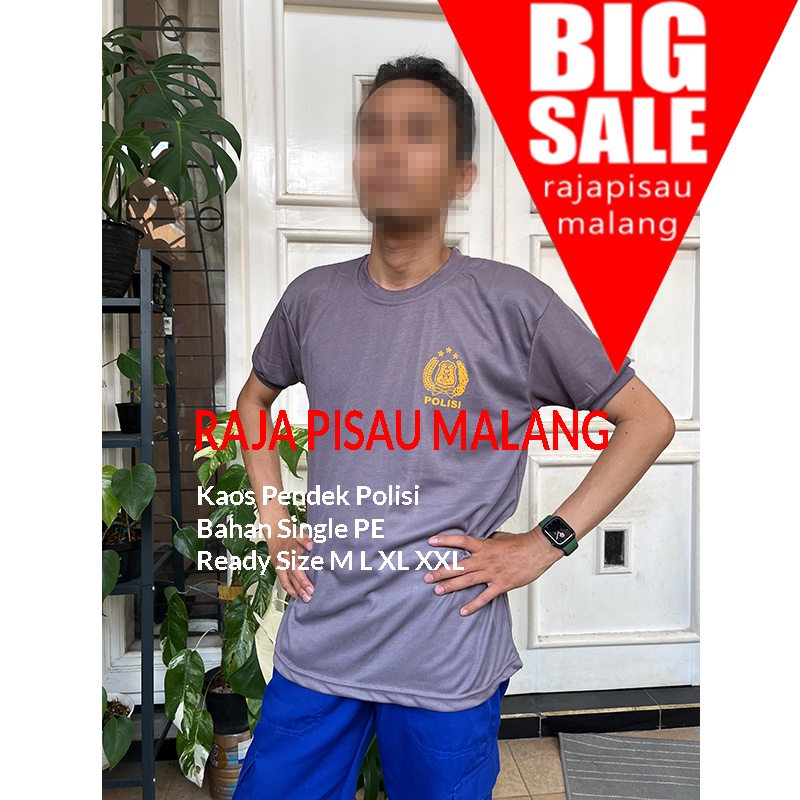 NEW BAJU/KAOS OBLONG POLISI - KAOS DALAM POLISI ABU-ABU TANGAN PENDEK