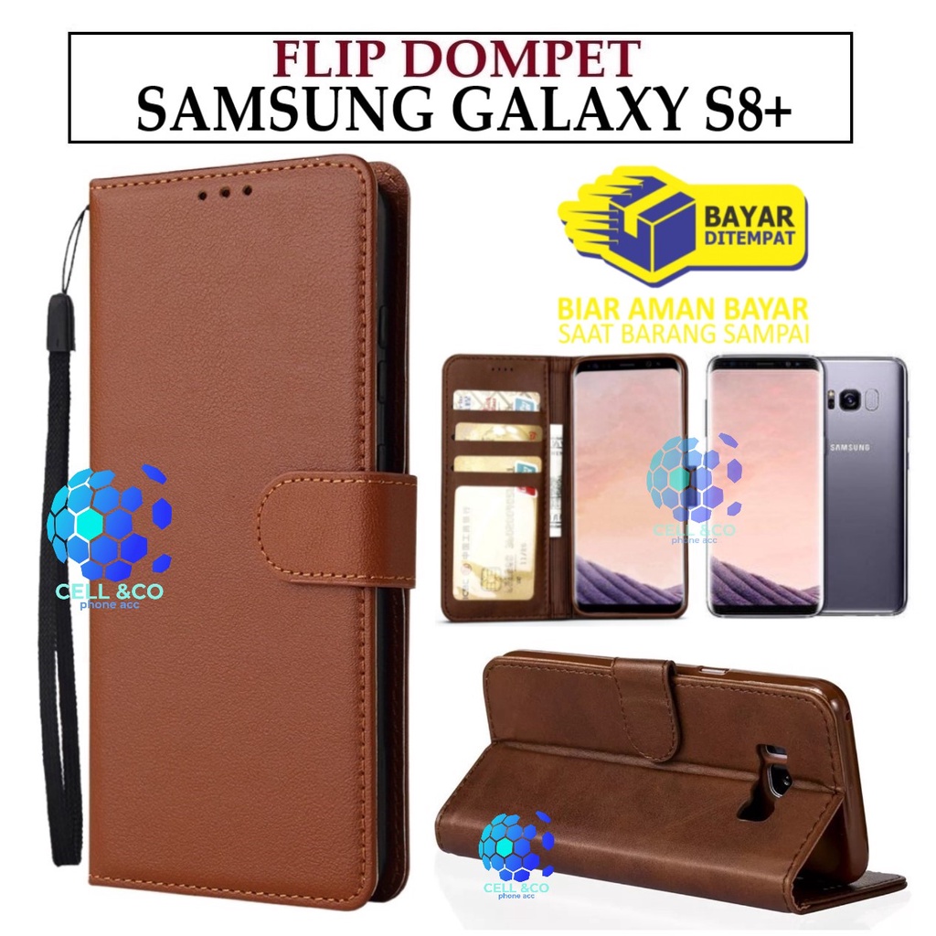 SAMSUNG GALAXY S8 PLUS CASE FLIP LEATHER WALLET PREMIUM FLIP CASE BUKA TUTUP KESING HP CASING FLIP CASE WALLET SAMSUNG GALAXY S8+