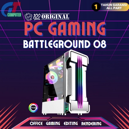 PC Gaming Lengkap i3 10105F Generasi 10 / VGA 1030 2GB / Ram 16GB / SSD / Editing - Gaming