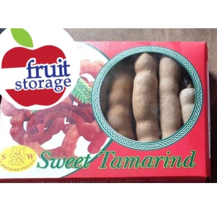

(G-K9K-☎) Tamarind 500gr Buah Asam Thailand Asem Bangkok Sweet Tamarin Manis 500 gram gr bisa cod