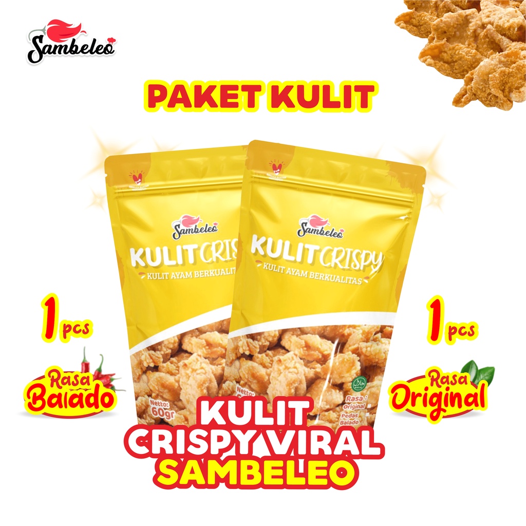 

(2PCS ) Keripik Kulit Ayam Crispy Pedas Kripik Kulit Ayam Crispy Pedas Kerupuk Kulit Ayam Crispy
