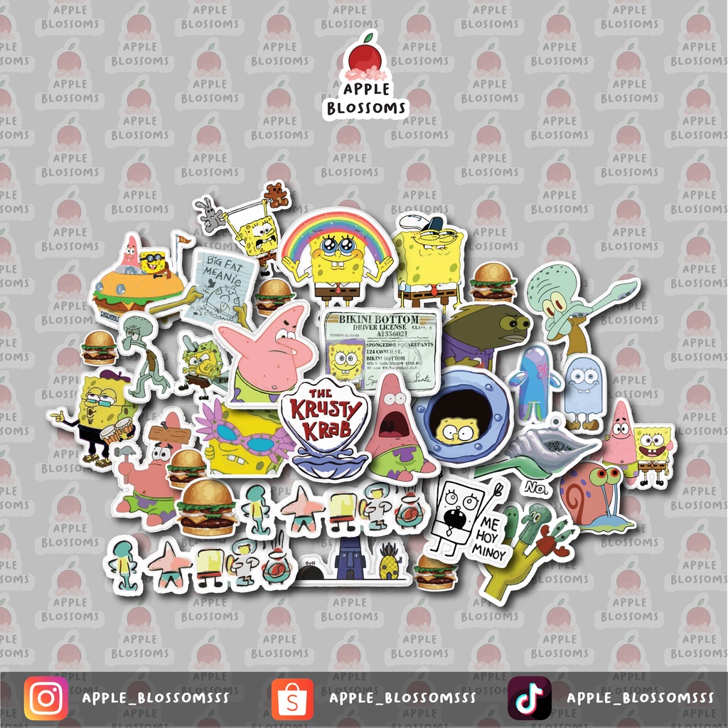 

Spongebob sticker / beli 4 lembar 50 ribu (blh mix) / BACA DESKRIPSI