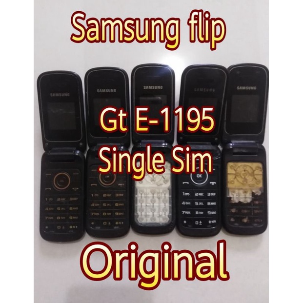 ✔️Samsung Flip Single Sim Gt.E1195 Normal Minus Kesing