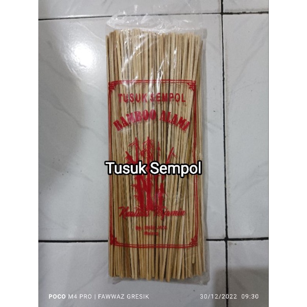 Tusuk Sempol Panjang 30 cm / Tusukan Sempol - Stik Sempol Bamboo Alami