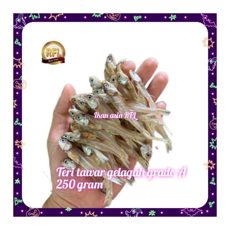 

teri tawar gelagah grade A 250gram