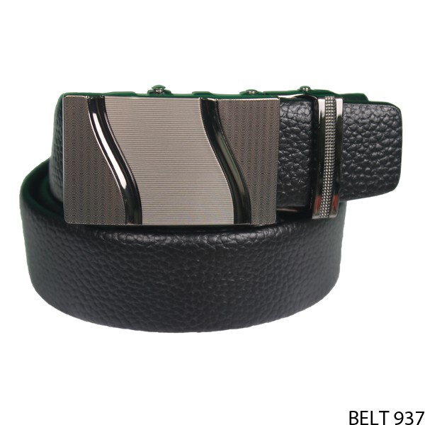 Ikat Pinggang Modern Pria Semi Kulit Hitam – BELT 937