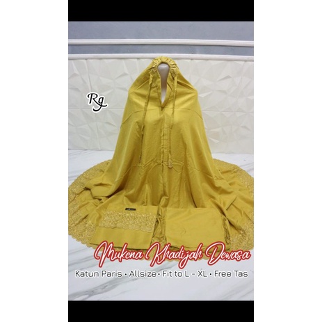 Mukena khadijah/Mukena dewasa/Mukena best seller/Mukena khadijah/TokoGNR