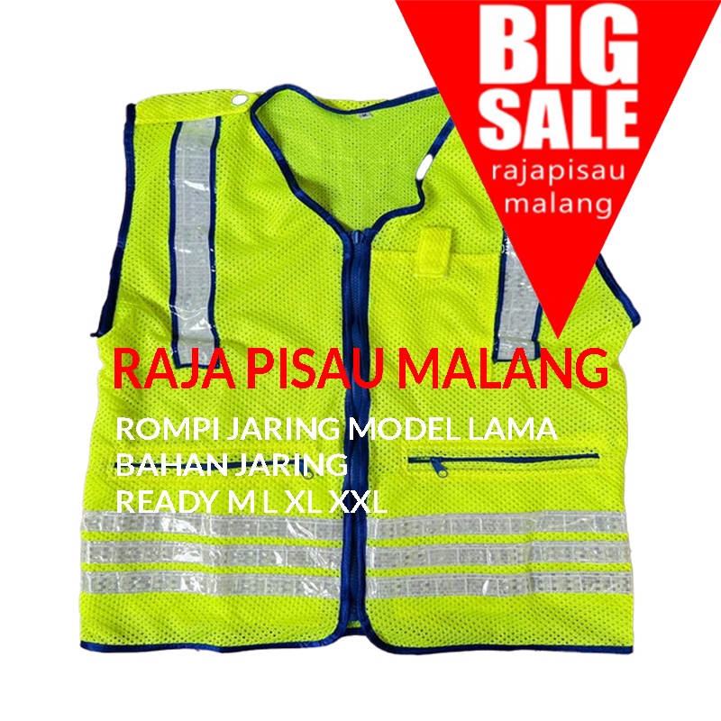 RPM Rompi Jaring Security Scotlight l Vest Satpam l Jala Satpam l Rompi Safety Scotlight Jaring Tebal