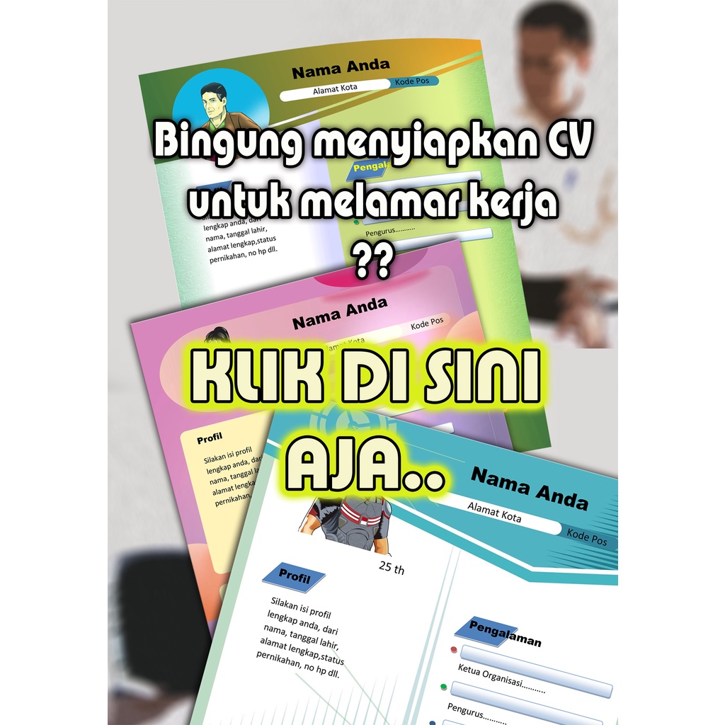 

Jasa Penyedia Template dan Pembuat CV Lamaran Kerja