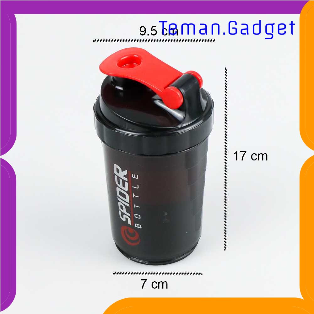 TG - DPR Spider Botol Minum Whey Protein GYM Shaker 3 Part 500 ml - SPB01