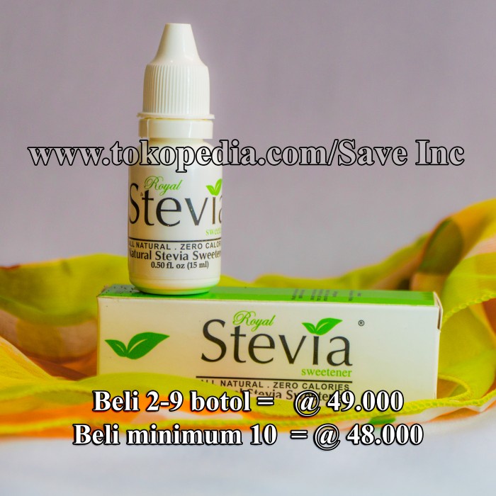 

Gula Stevia Stefia Pemanis Cair Alami Utk Diabetes & Diet ZERO KALORI