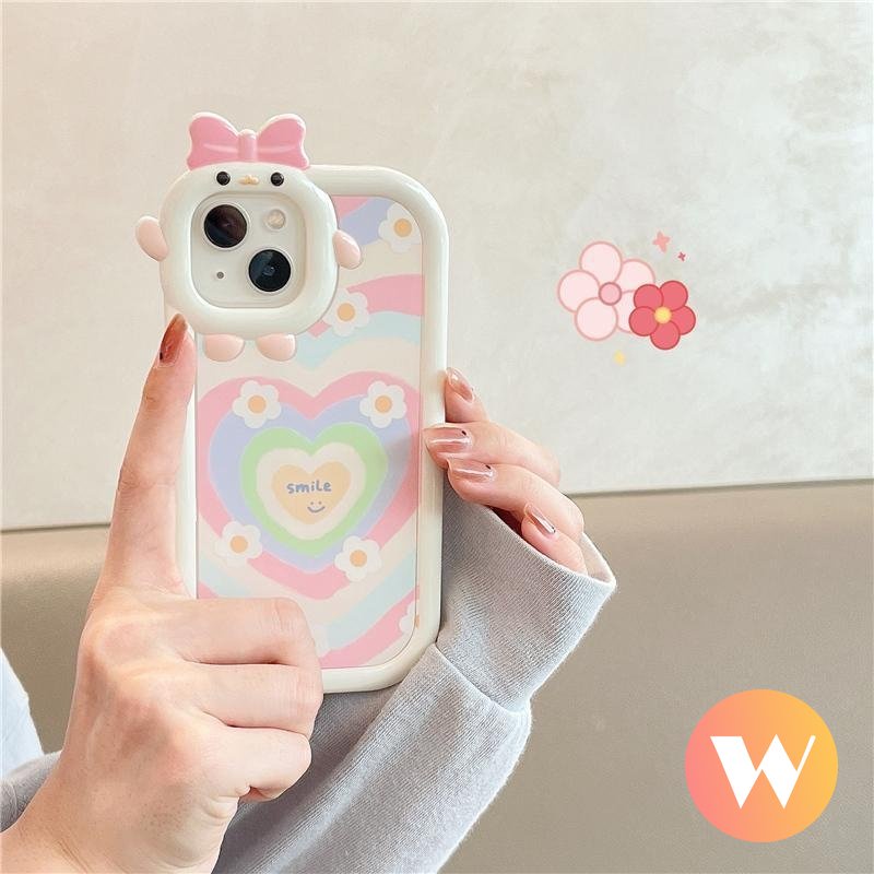 Cute Smile Case Realme C33 C35 C25Y C21Y C31 C11 C17 C30 C21 C25 C15 C25s C2 C3 C12 C1 9 6i 5 7 8 9pro+8i 8pr o9i 7i 5i 3D Bow Monster Lensa Gradasi Love Hati Soft Tpu Sarung