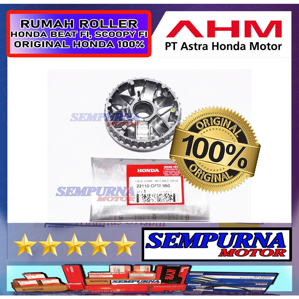 22210-GFM-960 Rumah Roller Roler Beat Fi Scoopy Fi Vario 110 Fi Non Esp 2012 2013 100% Original Hond