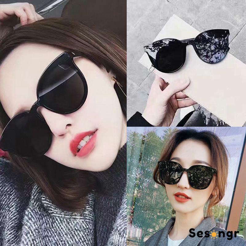 Kacamata Korean Retro Mata Kucing Kacamata Hitam Anti-UV Wanita Sunglasses - SG