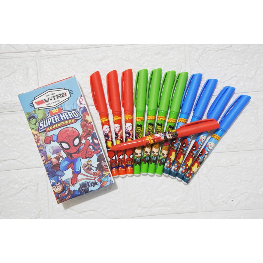 

PULPEN GEL SUPERHERO ADVENTURES | PULPEN ANAK (SATUAN) PENA