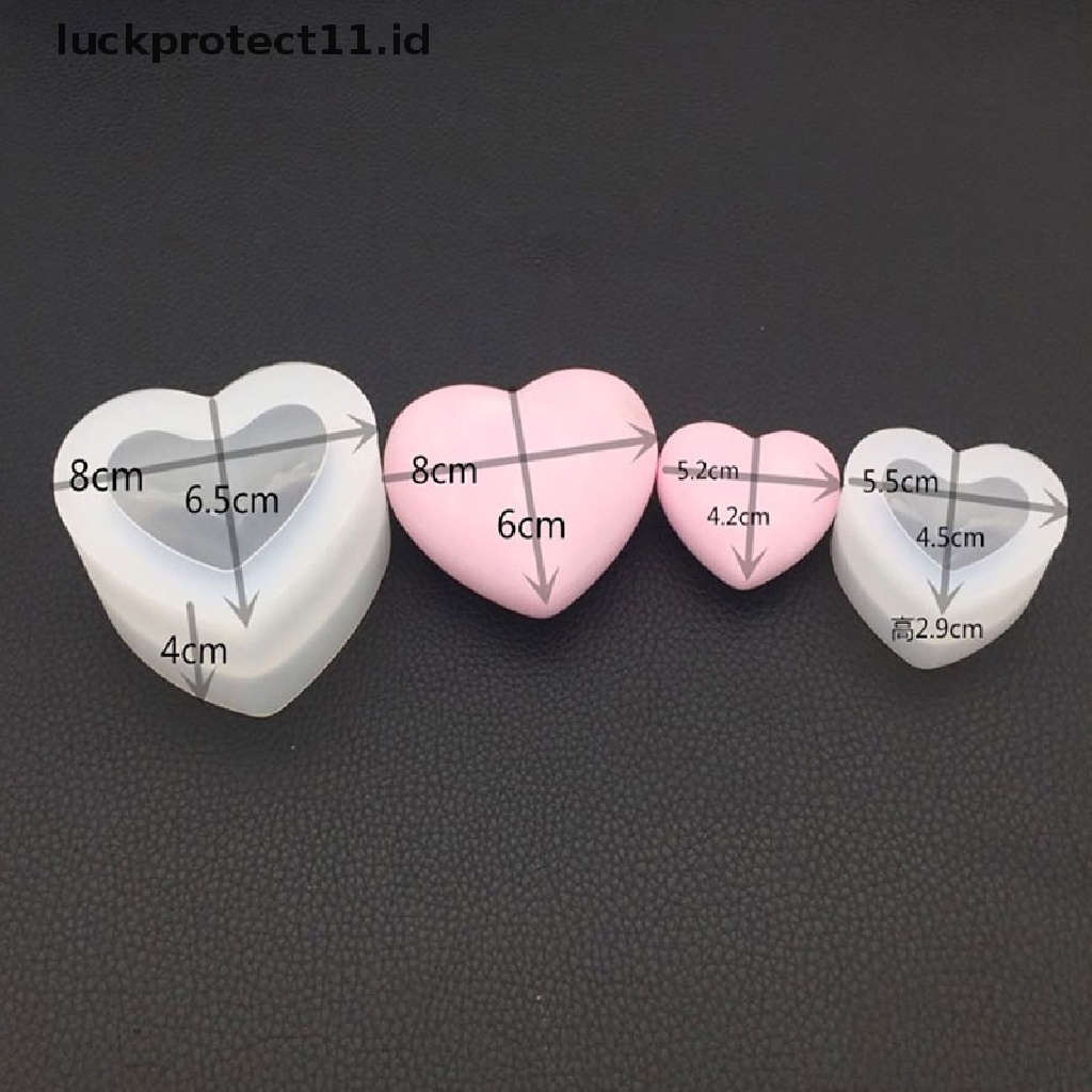 /Fashion Hot// Fashion// Cetakan Silikon 3D Love Heart Aroma Plester Cetakan Dekorasi Kue DIY.