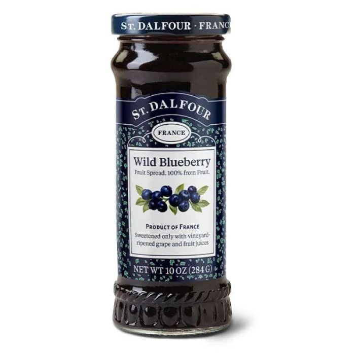 

ST. DALFOUR BLUEBERRY SPREAD 284GR JAR